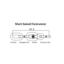 Короткий проміжний вертлюг для якірного ланцюга  (Short Swivel Forerunner)